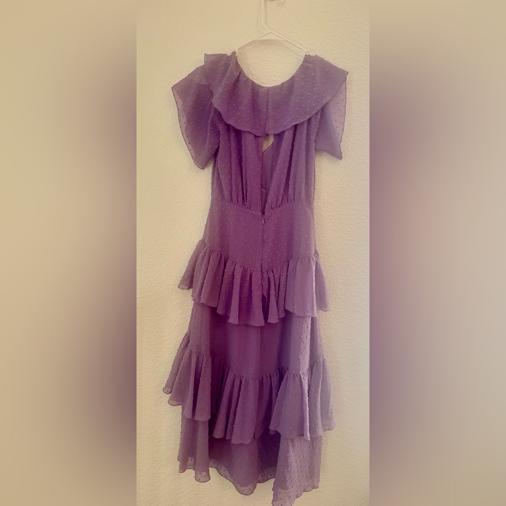 Uterque Purple Ruffled Dress - Picture 4 of 5